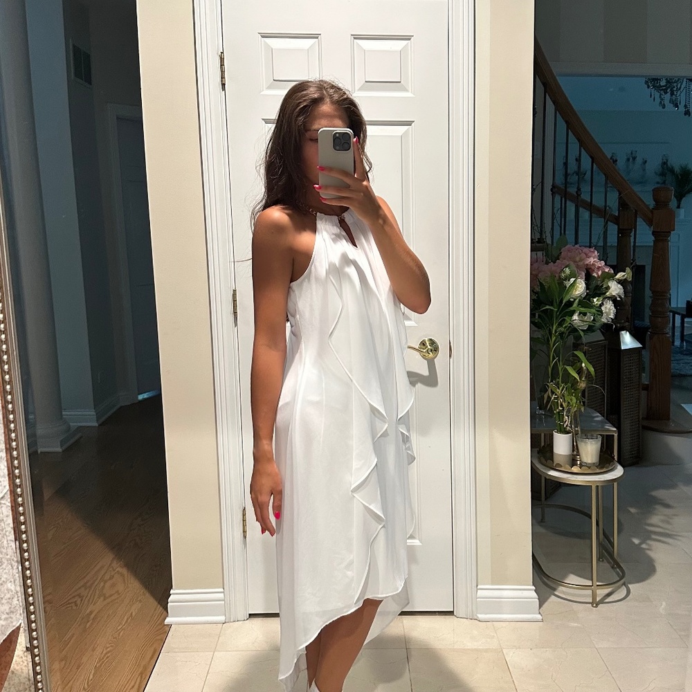 white dress